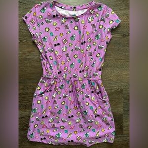 Kids Purple Pocket Dress Size 10/12